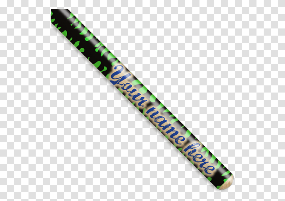 Jagged Blue And Green Personalized Custom Drumsticks Writing, Baseball Bat, Team Sport, Sports, Softball Transparent Png