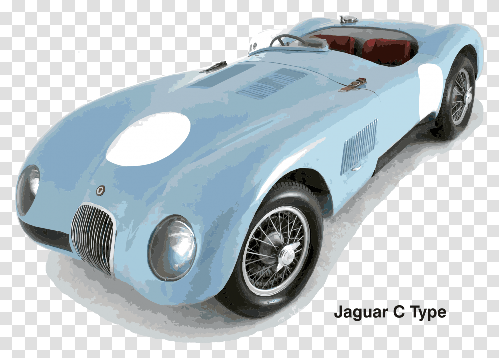 Jaguar C Type Year 1951 Clip Arts Jaguar C Type, Car, Vehicle, Transportation, Automobile Transparent Png
