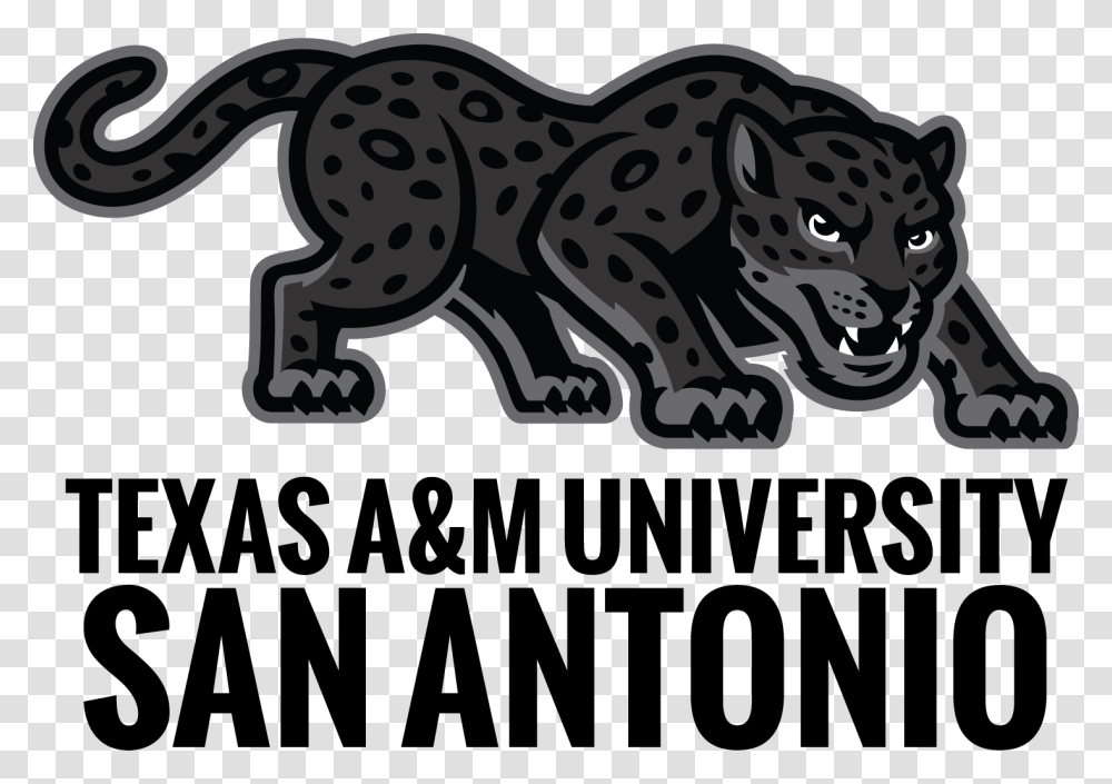 Jaguar Mascot Clipart Texas Aampm San Antonio Jaguars, Wildlife, Animal, Mammal, Panther Transparent Png