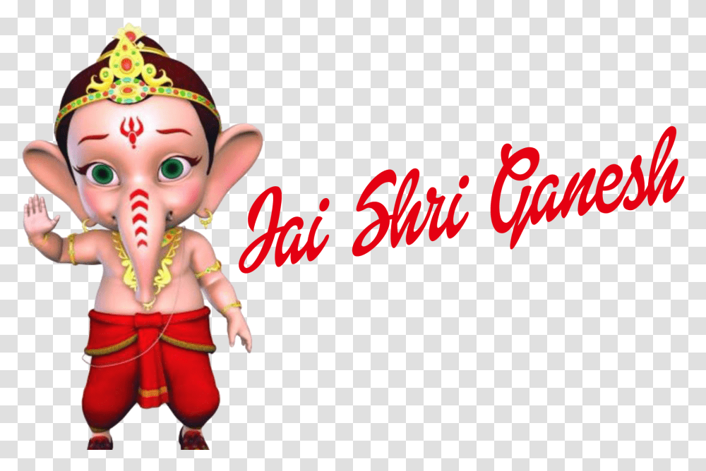 Jai Shri Ganesha Ganesh, Elf, Person, Human, Toy Transparent Png