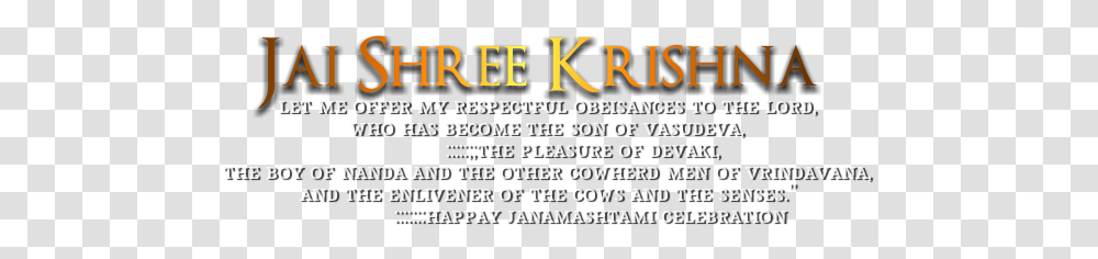 Jai Shri Krishna Text, Alphabet, Word, Number Transparent Png