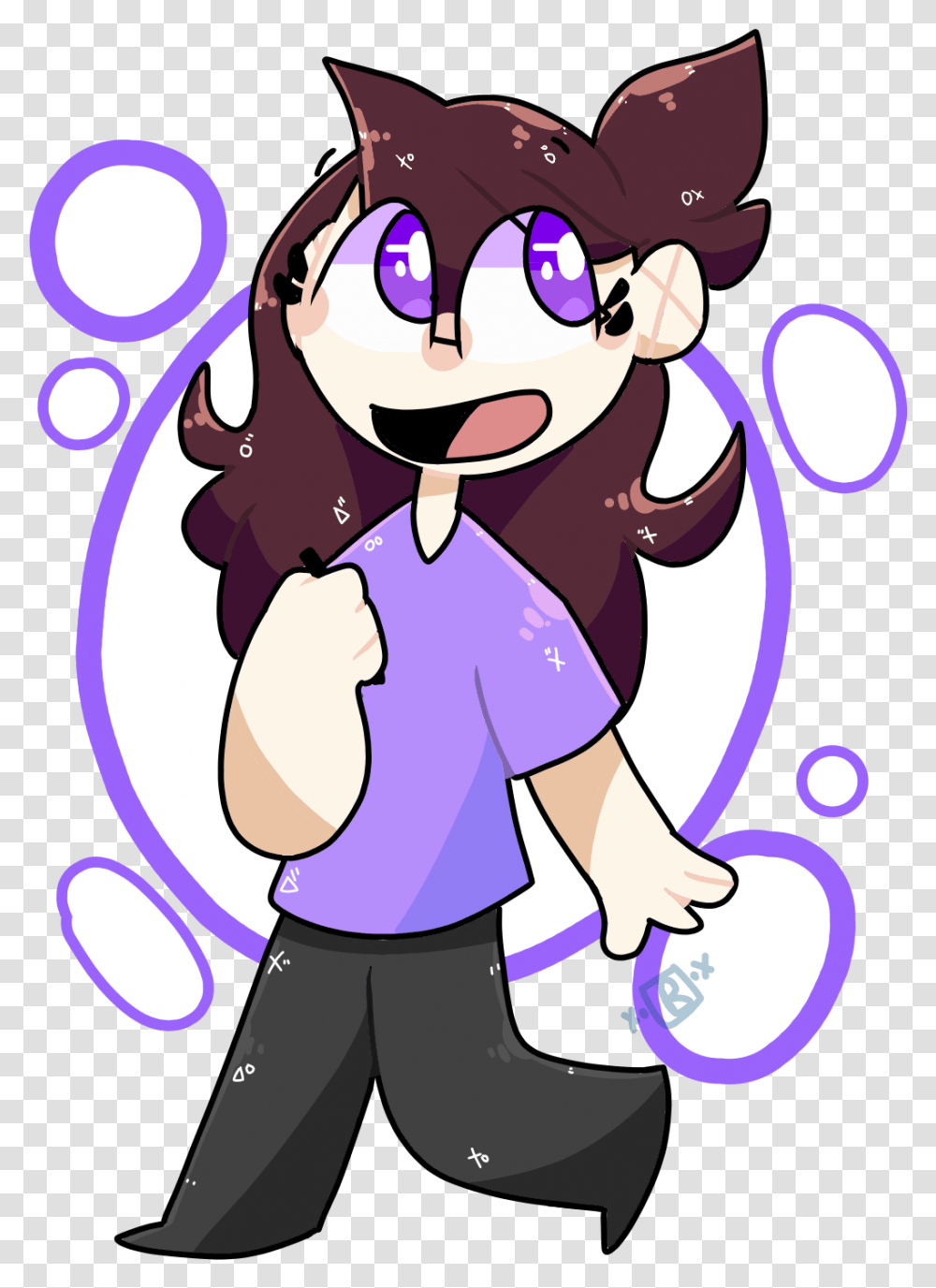 Jaiden Animations Astrosoda Fictional Character, Person, Human, Purple, Graphics Transparent Png