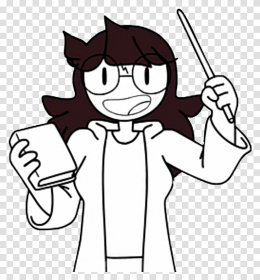 Jaidenanimations Jaiden Sticker Jaiden Animations Youtube Background, Drawing, Art, Hand, Axe Transparent Png