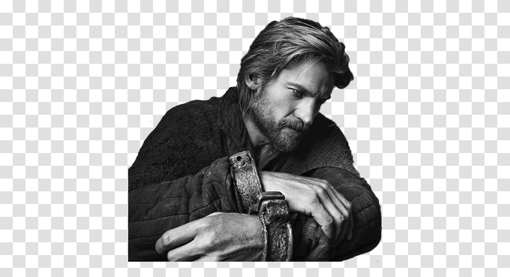 Jaime Lannister Download Image Nikolaj Coster Waldau Beard, Person, Human, Face, Portrait Transparent Png