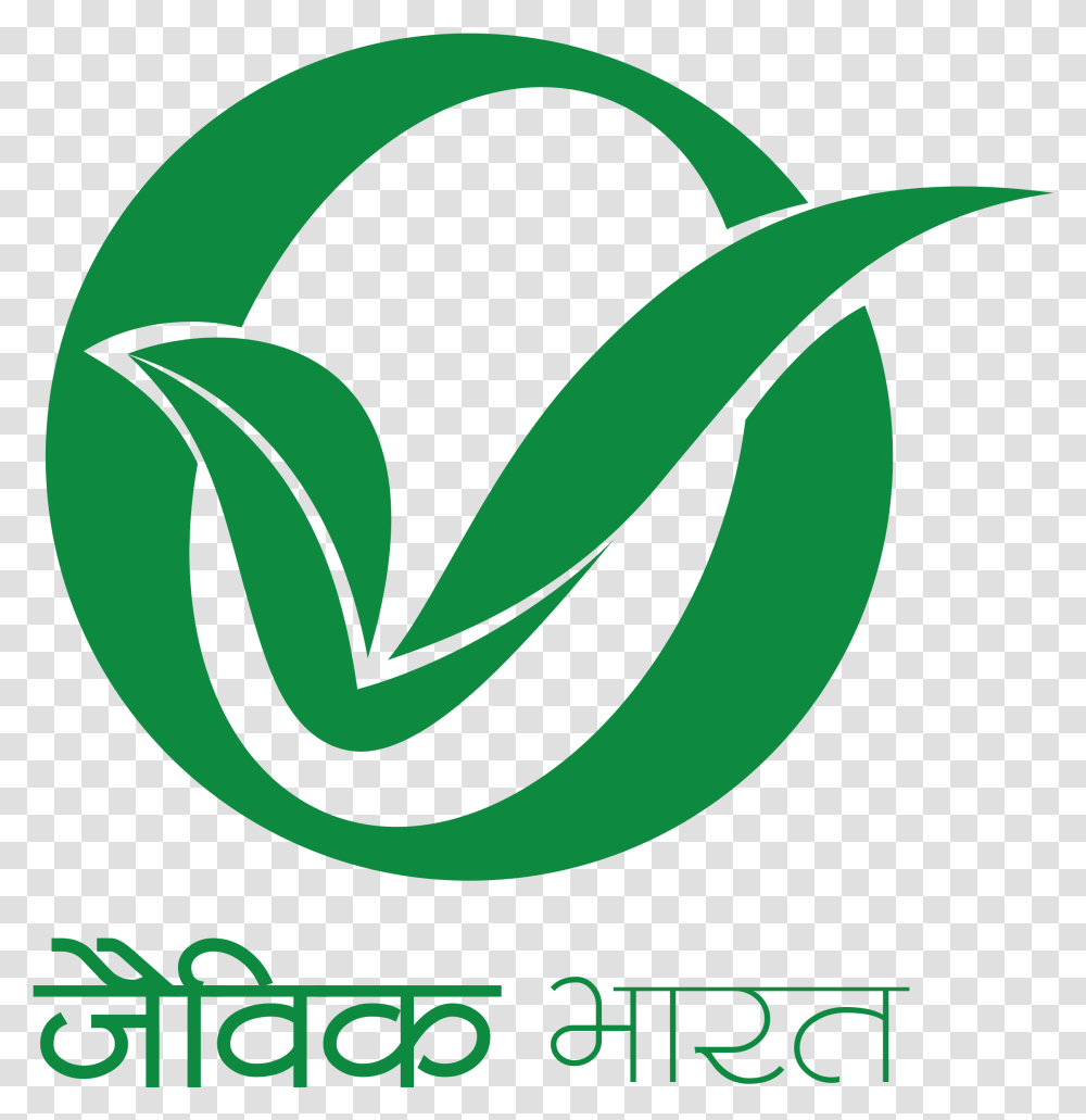 Jaivik Bharat Organic Farming Logo India, Symbol, Trademark, Text, Painting Transparent Png