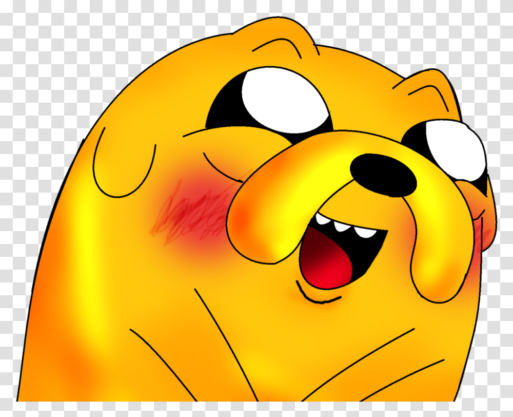 Jake Adventure Time Blushing Clipart Download Adventure Time Jake Cute Transparent Png