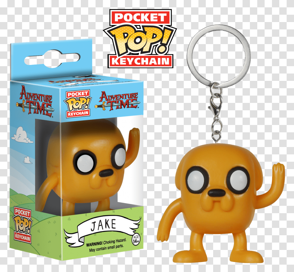 Jake Funko Pop Keychain Adventure Time, Pac Man, Toy Transparent Png