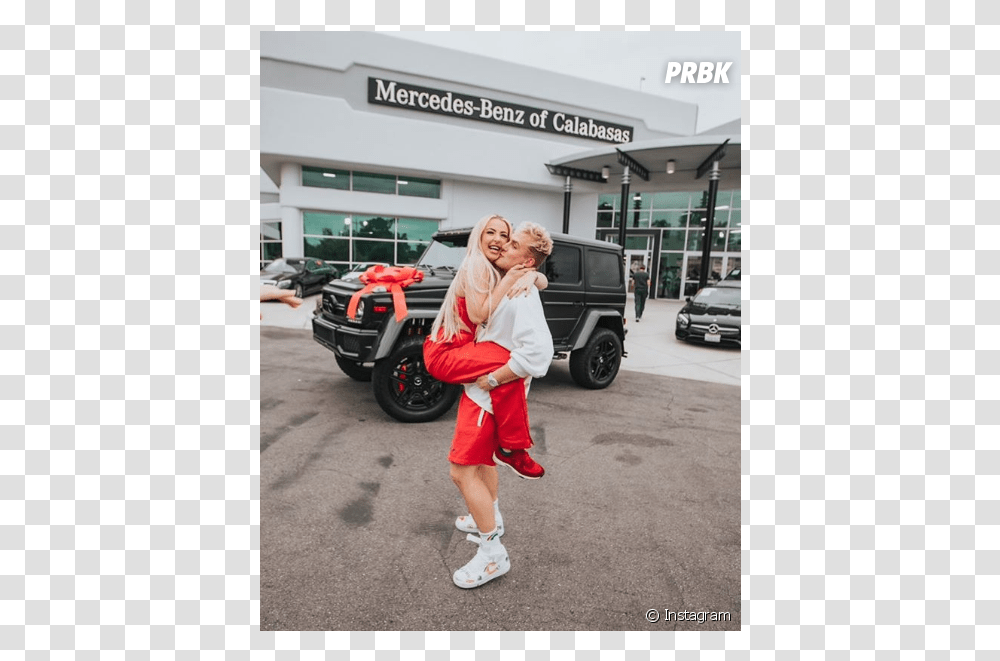 Jake Paul And Tana, Person, Car, Vehicle, Transportation Transparent Png