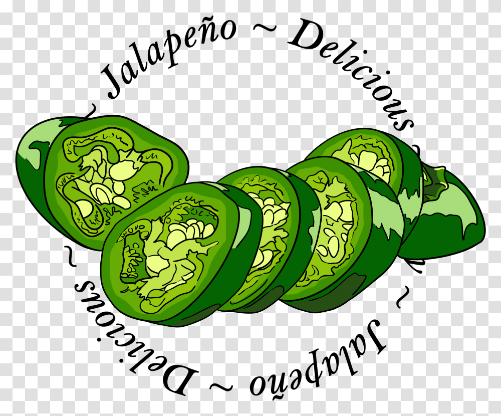 Jalapeno Pepper Clipart Jalapeno Cartoon, Sliced, Plant, Food, Vegetable Transparent Png
