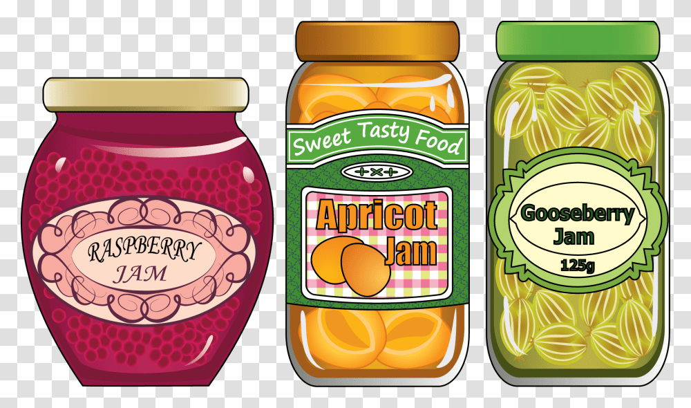 Jam, Food, Label, Jar Transparent Png