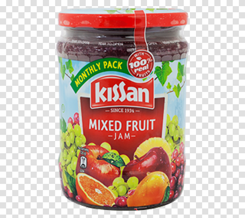 Jam Kissan Mix Fruit Jam, Food, Ketchup, Jelly, Pickle Transparent Png