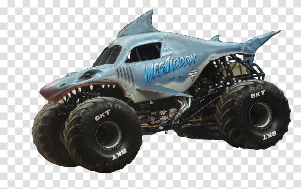 Jam Megalodon Vector Megalodon Monster Truck, Wheel, Machine, Buggy, Vehicle Transparent Png