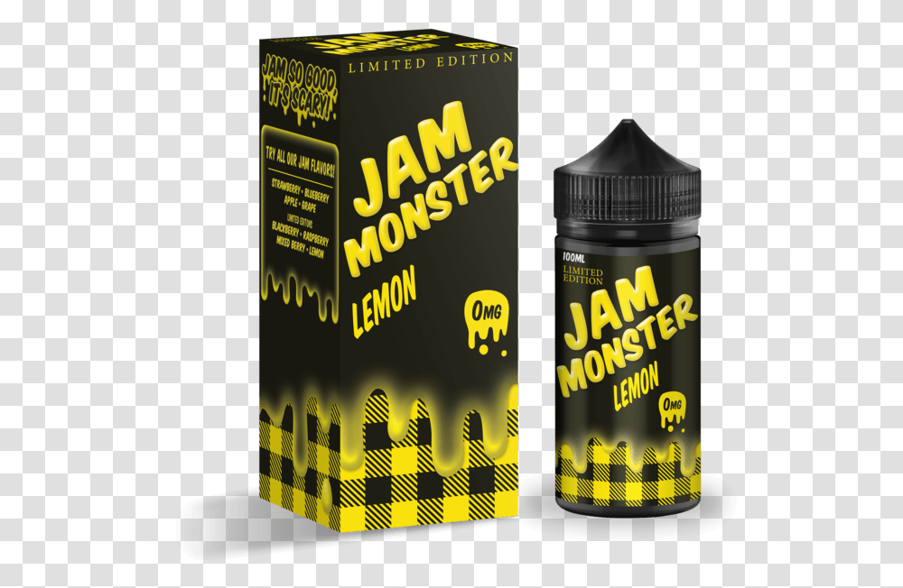 Jam Monster Lemon E Blueberry Jam Toast Vape Juice, Beer, Alcohol, Beverage, Drink Transparent Png