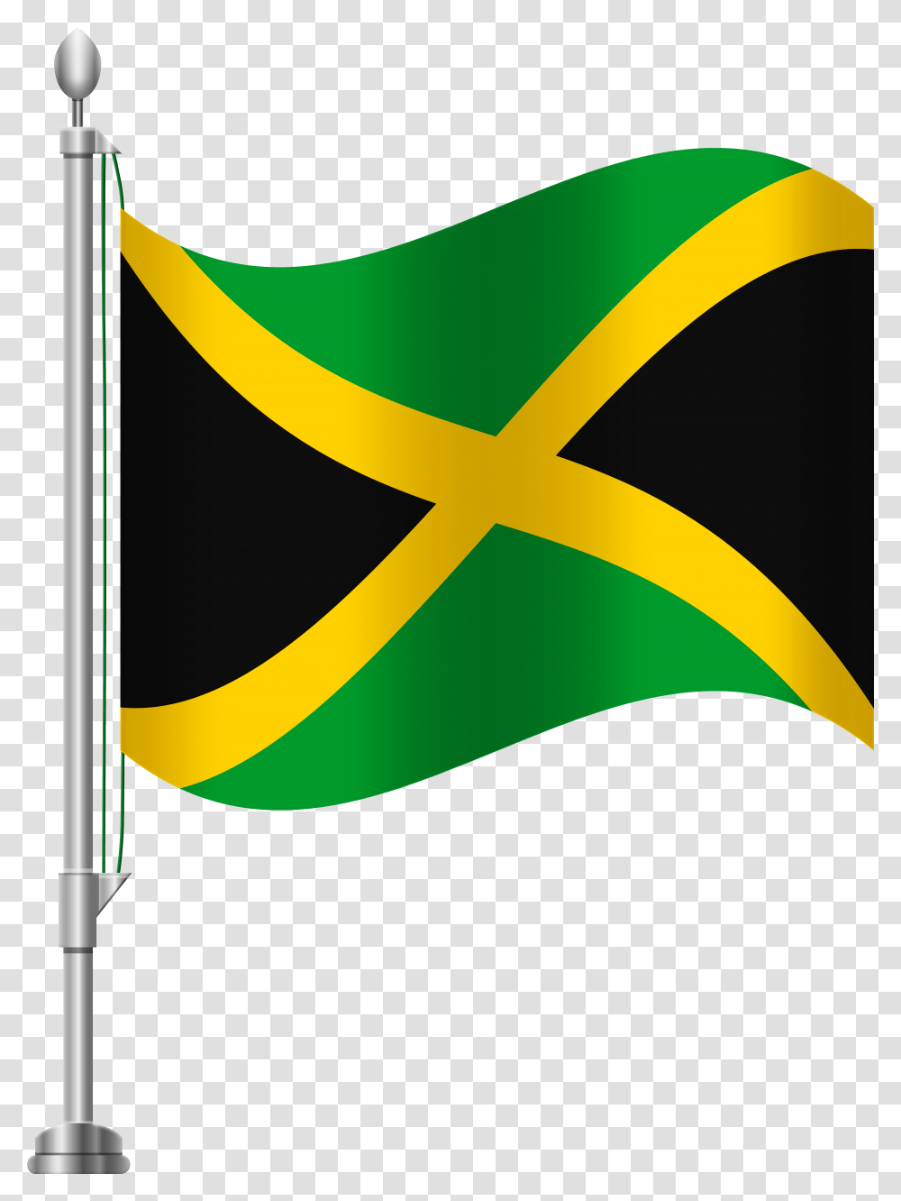 Jamaica Flag Clip Art, Logo, Trademark Transparent Png