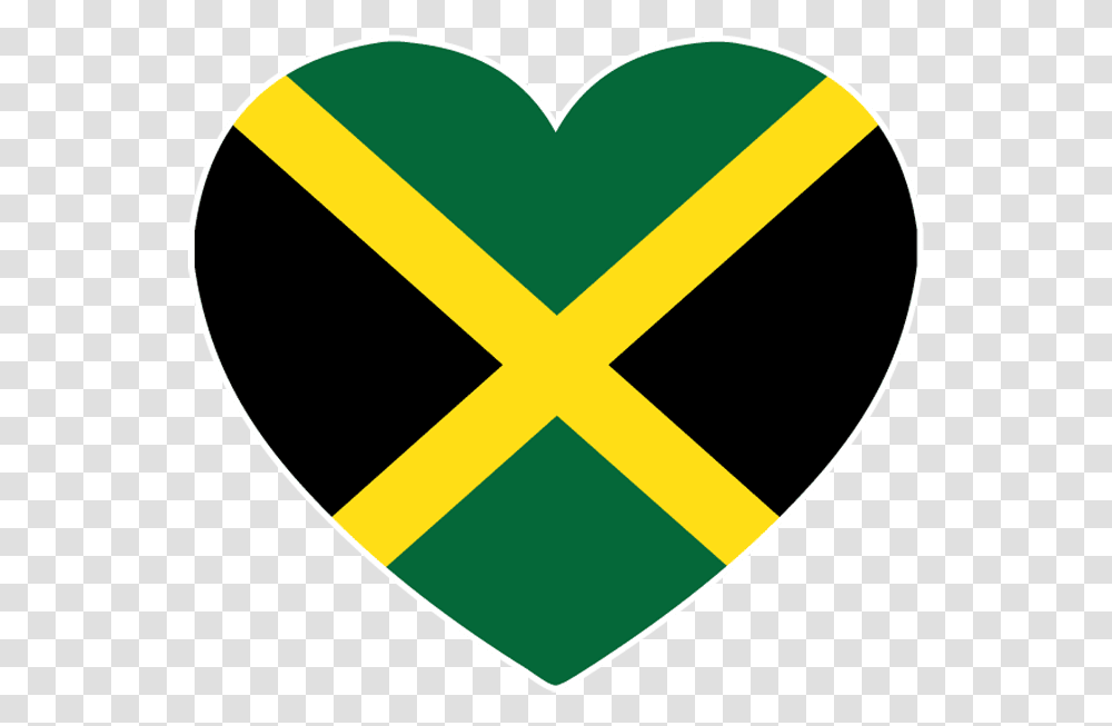 Jamaica Flag Heart Shape, Rug Transparent Png
