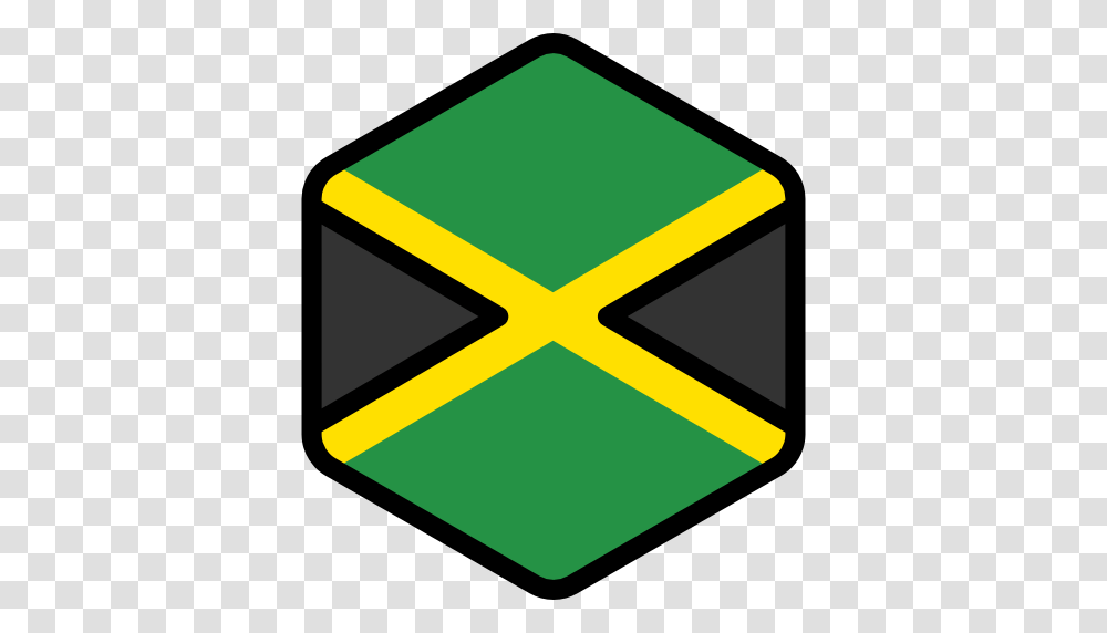 Jamaica Flag Of Icon, Sign, Label Transparent Png