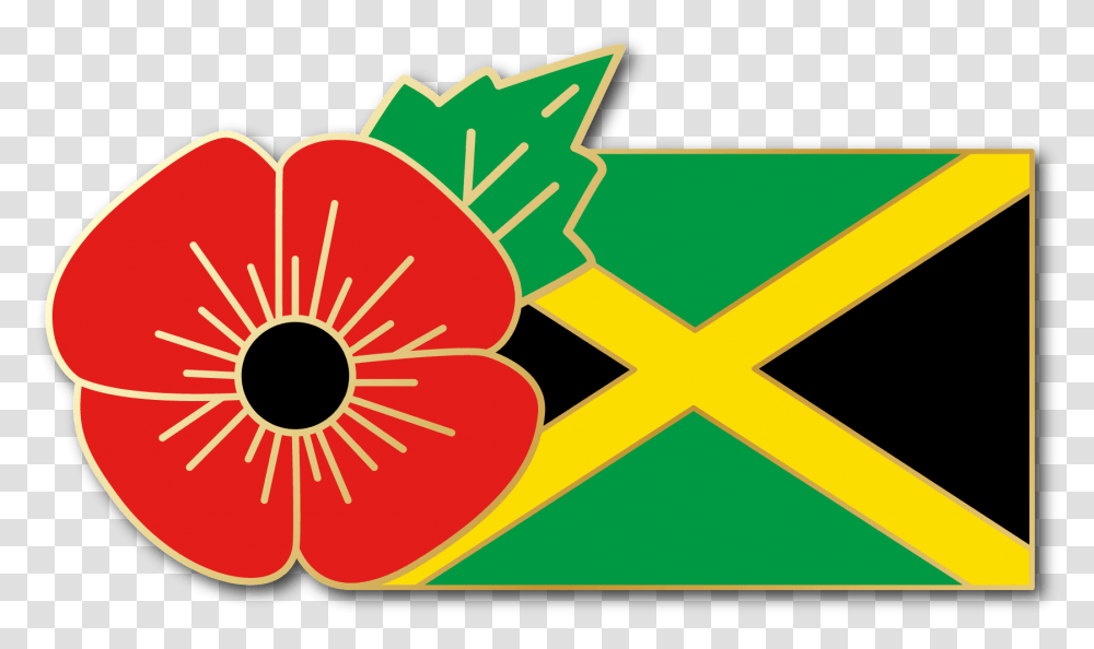 Jamaica Fmn Poppyflag Combo Medal 28mm X 155mm Grand Palladium Jamaica Resort Spa, Plant, Flower, Outdoors, Star Symbol Transparent Png