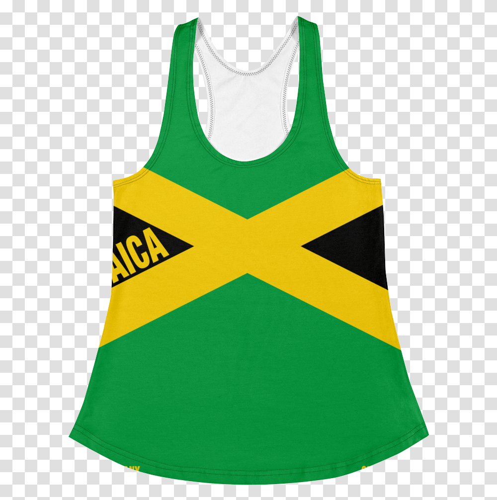 Jamaica Ladies Racerback Tank Vest, Apparel, Bib, Tank Top Transparent Png
