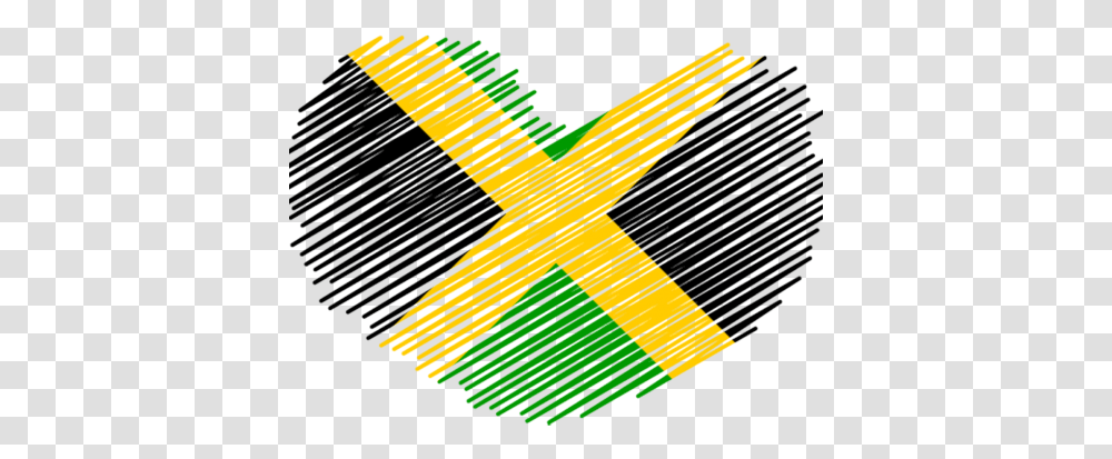 Jamaica Profile Picture Filter Overlay For Facebook Heart Jamaica Flag, Symbol, Star Symbol, Aircraft, Vehicle Transparent Png