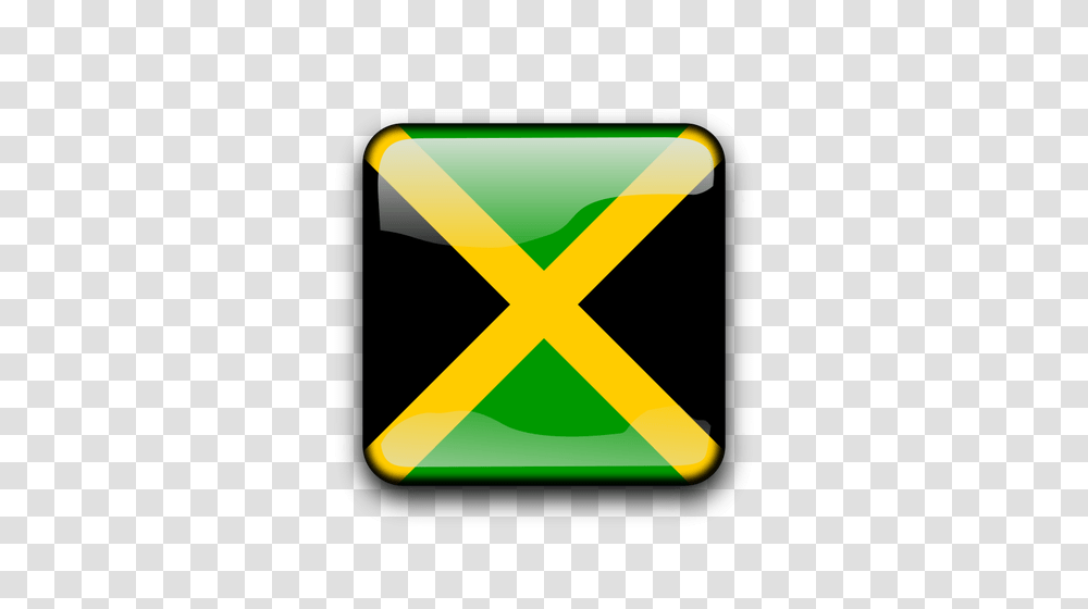 Jamaican Flag Button, Label, Triangle, Lighting Transparent Png