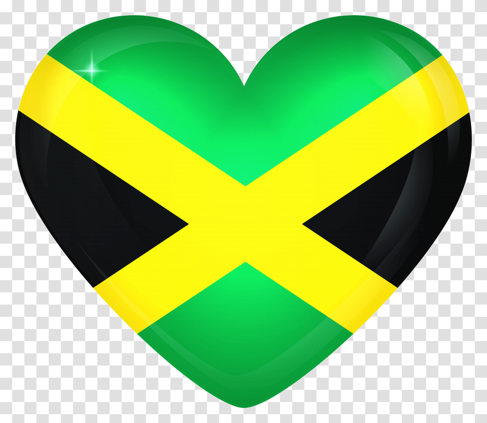 Jamaican Flag Clipart, Tape, Heart, Logo Transparent Png