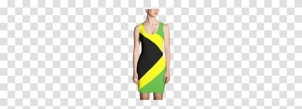 Jamaican Flag Dress Mass Monster Apparel, Person, Human, Female Transparent Png