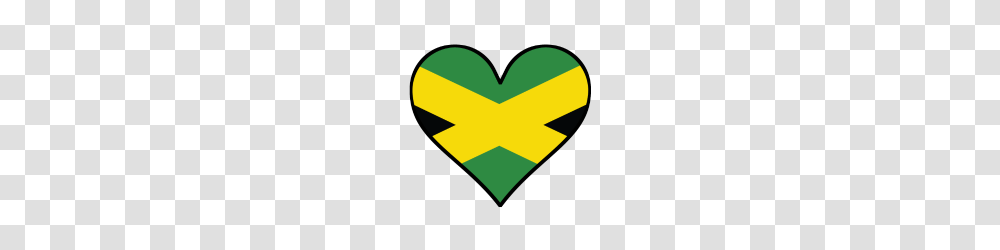 Jamaican Flag Heart, Business Card, Paper Transparent Png