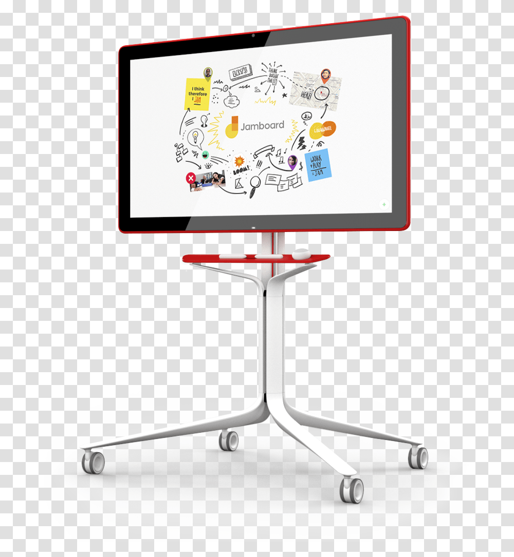Jamboard Google Jamboard, White Board, Screen, Electronics, Furniture Transparent Png