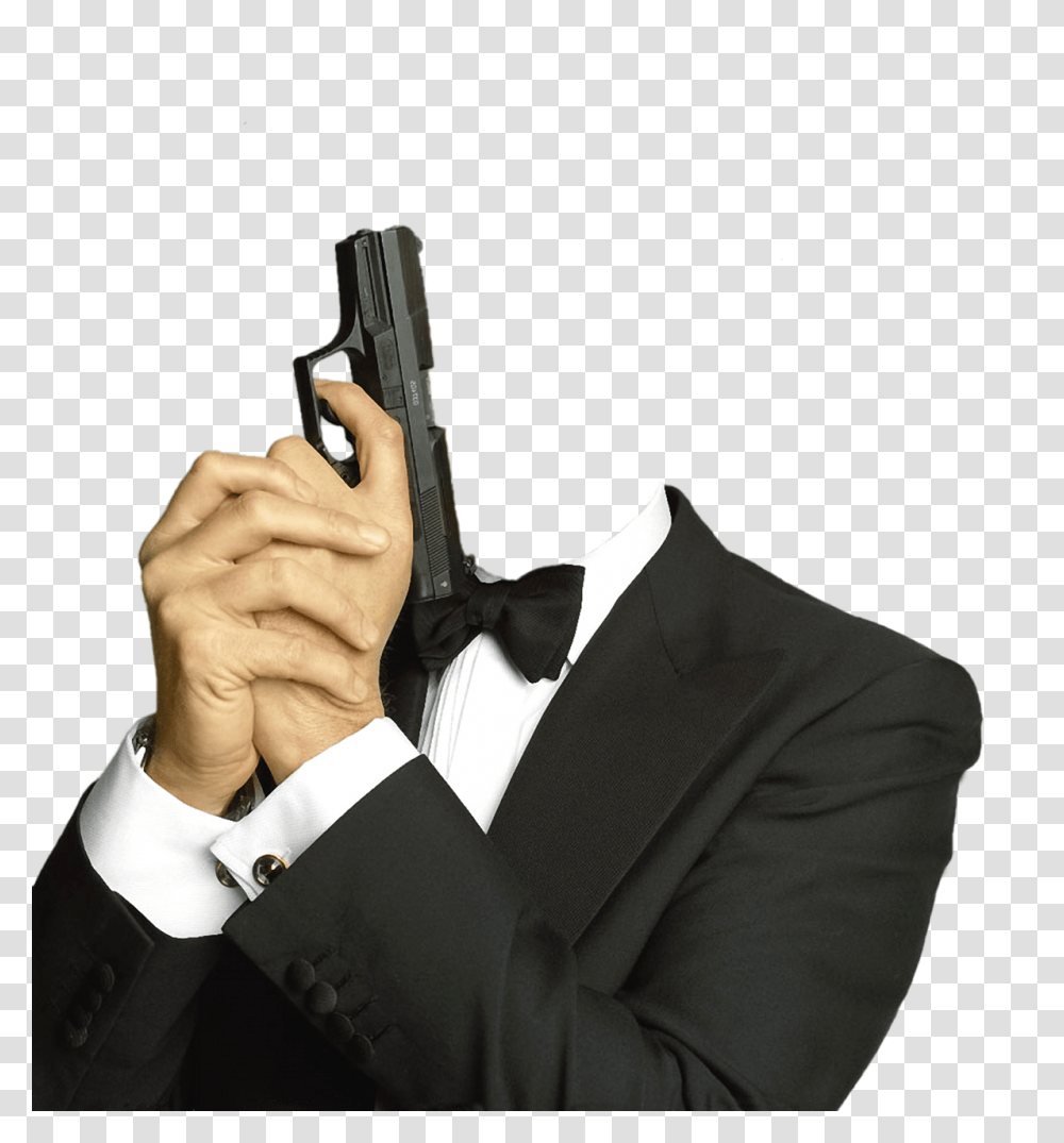 James Bond, Character, Handgun, Weapon, Weaponry Transparent Png