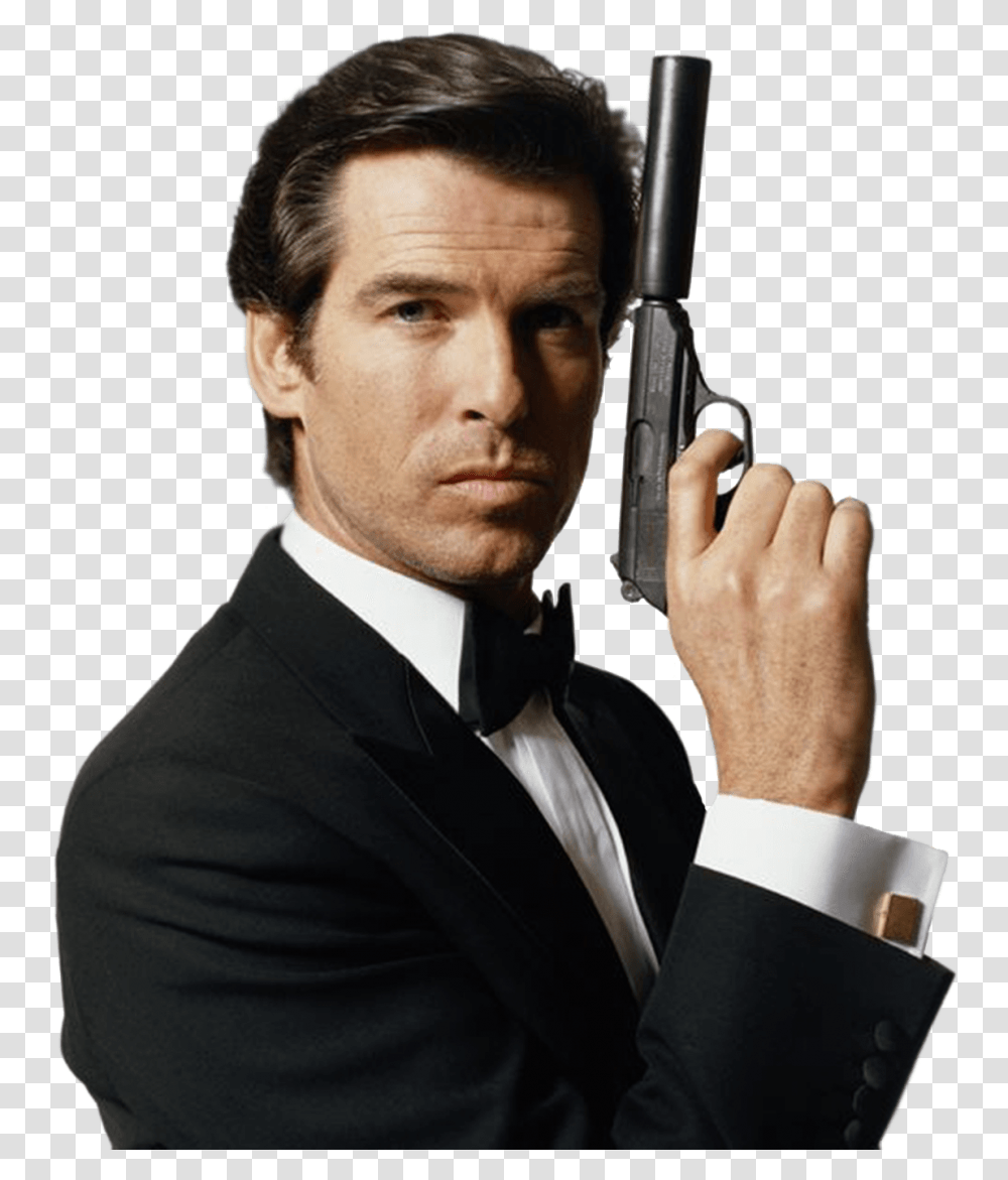 James Bond, Character, Person, Human, Gun Transparent Png
