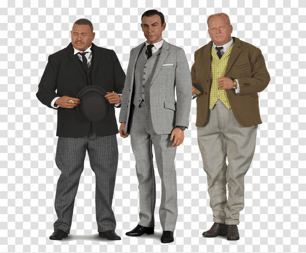 James Bond Goldfinger Figure, Clothing, Suit, Overcoat, Person Transparent Png