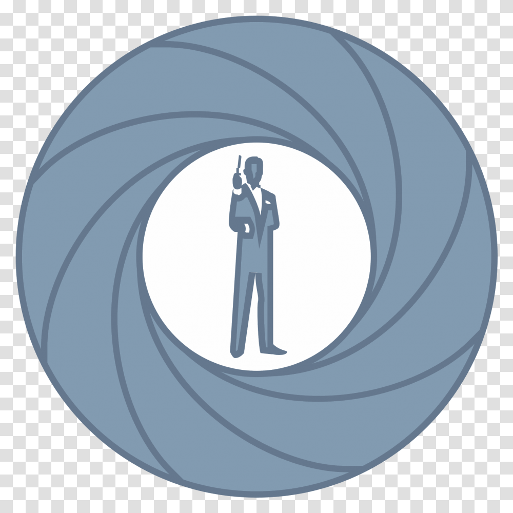 James Bond Silhouette Circle, Person, Human, Hand Transparent Png