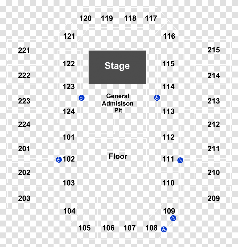 James Brown Arena Seating Chart, Diagram, Plan, Plot Transparent Png