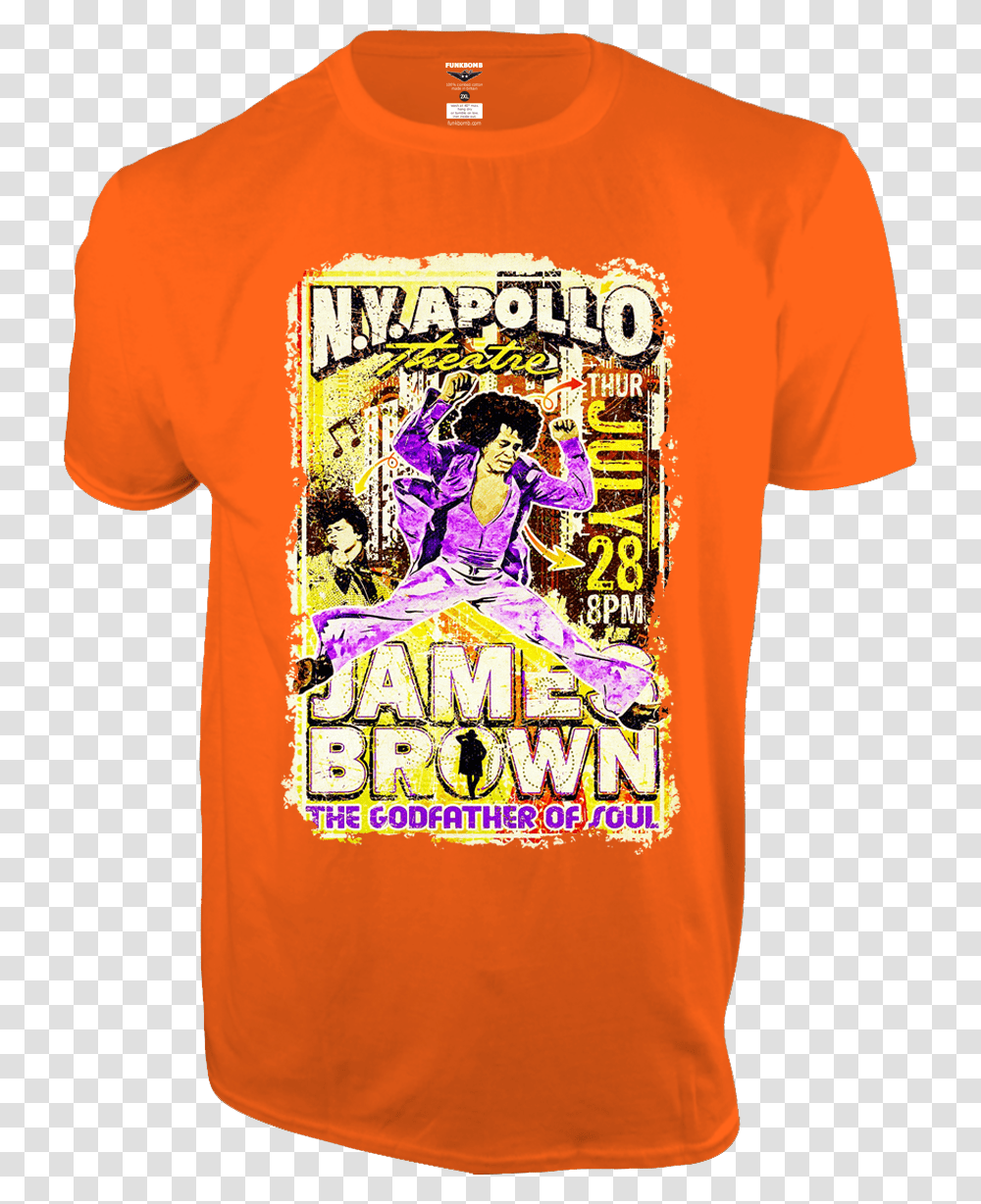 James Brown Live T Shirt Dismaland T Shirt, Apparel, T-Shirt, Person Transparent Png