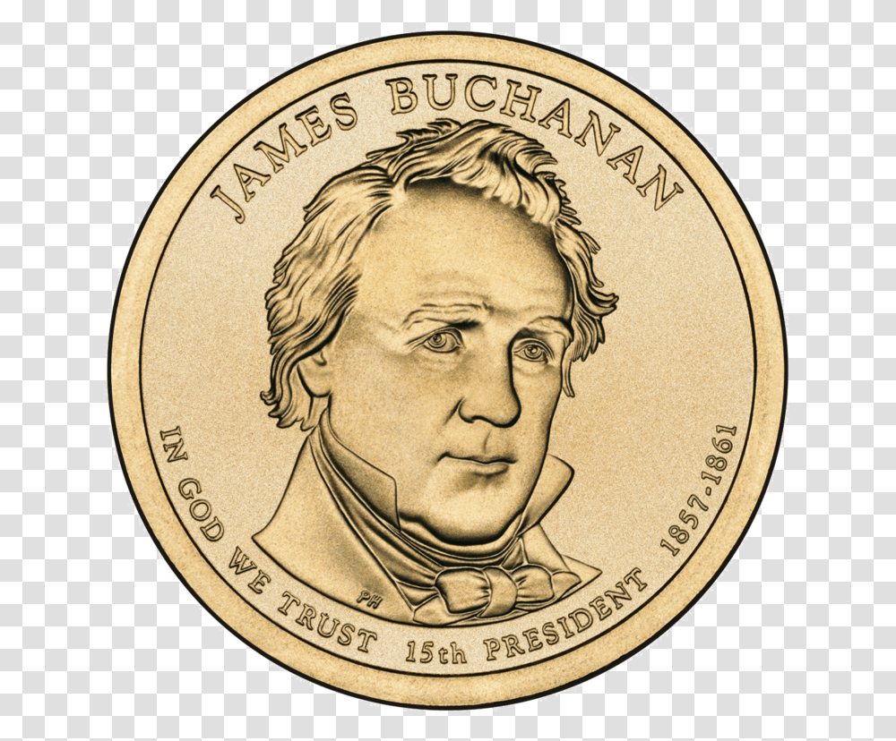 James Buchanan Coin, Money, Person, Human, Poster Transparent Png