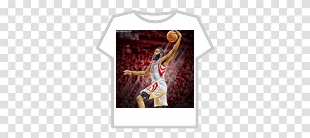 James Harden T Shirt Roblox Pewdiepie Roblox T Shirt, People, Person, Team Sport, Basketball Transparent Png