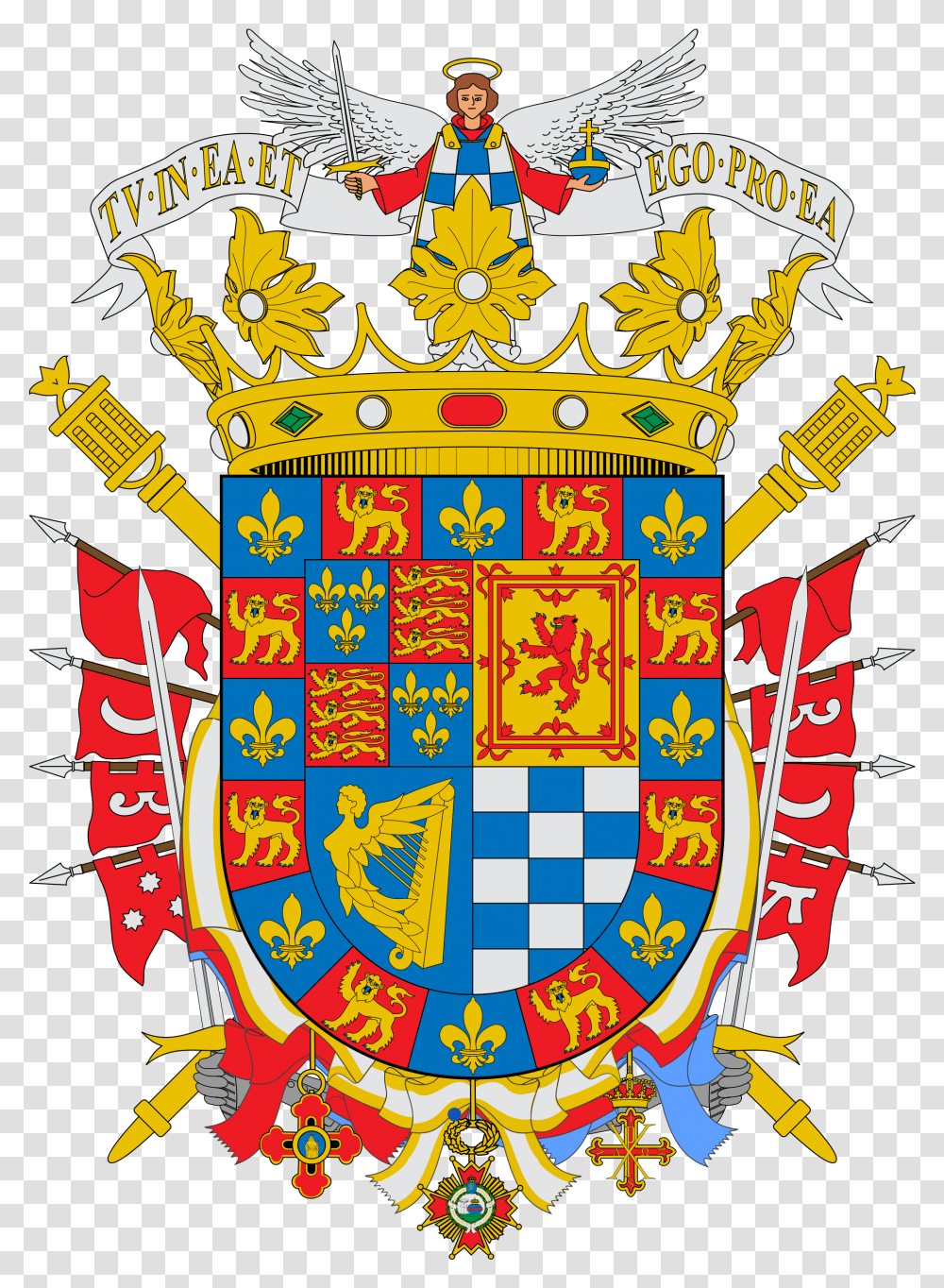 James Ii Of England Coat Of Arms Download Duchess Of Alba Coat Of Arms, Label Transparent Png