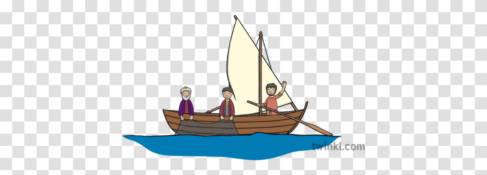 James John And Father In Fishing Boat Boatman, Vehicle, Transportation, Person, Human Transparent Png