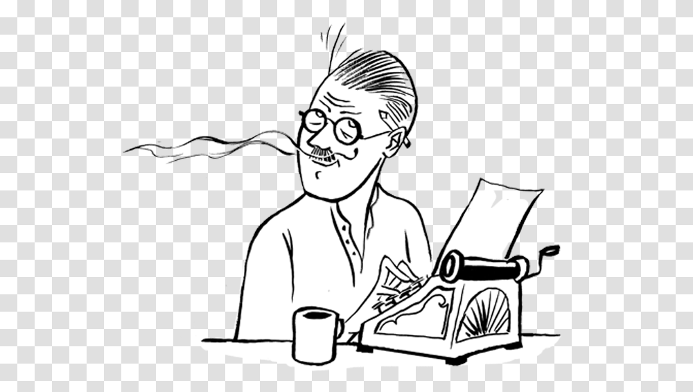 James Joyce Smelling Loved One's Fart Chuck Gonzales James Joyce Fart, Person, Human, Coffee Cup, Electronics Transparent Png