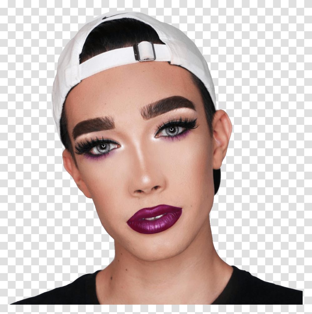 Jamescharles James Youtuber Mua Sticker James Charles Makeup 2017, Clothing, Apparel, Face, Person Transparent Png