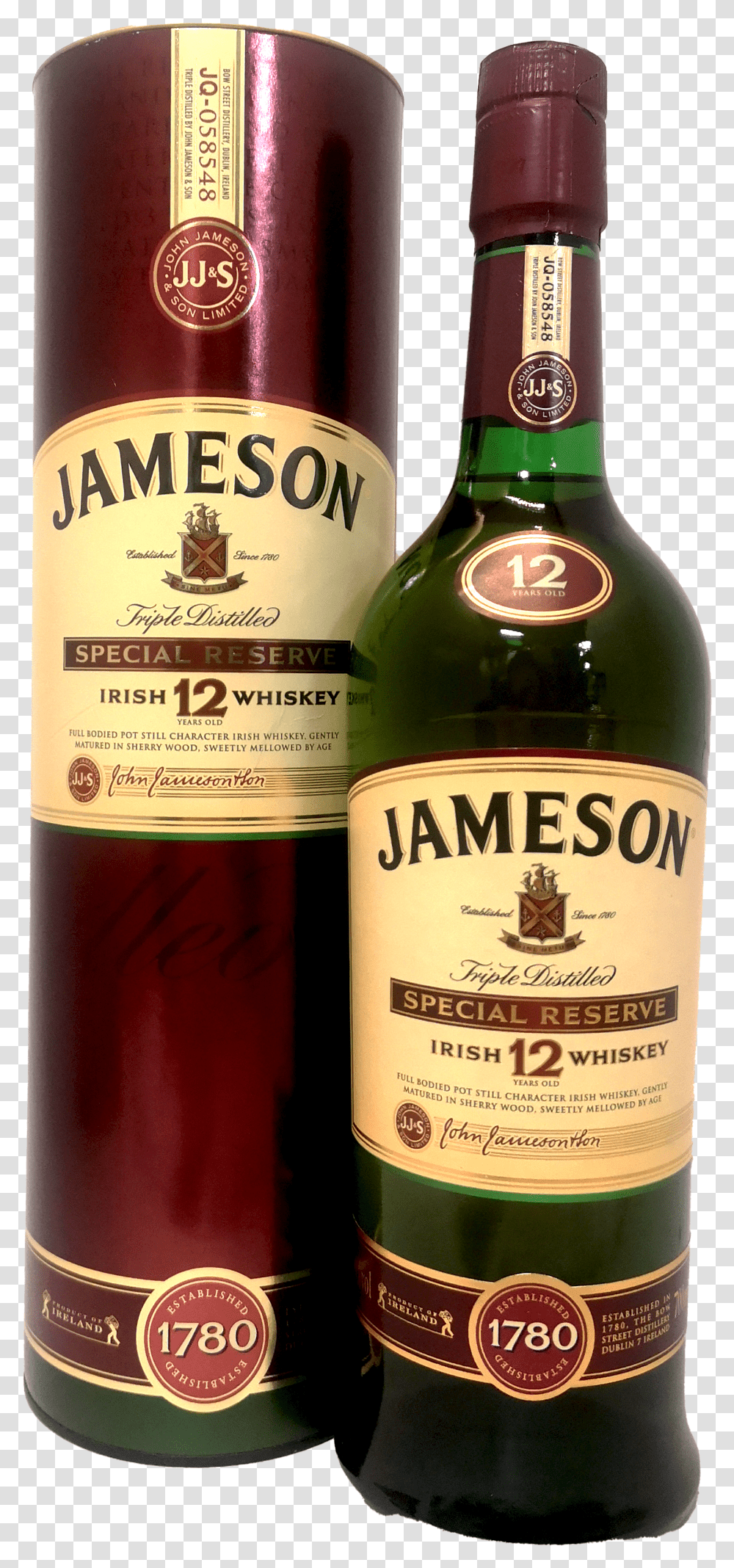 Jameson 12 Year Old Special Reserve Irish Whiskey 70cl Jameson Irish Whiskey Transparent Png