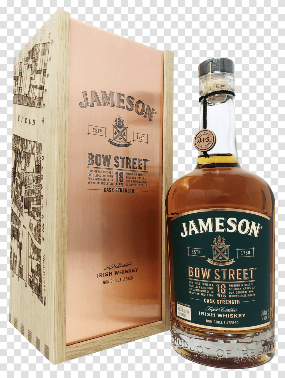 Jameson Bow Street 18 Years Irish Whiskey Jameson Irish Whiskey, Book, Liquor, Alcohol, Beverage Transparent Png