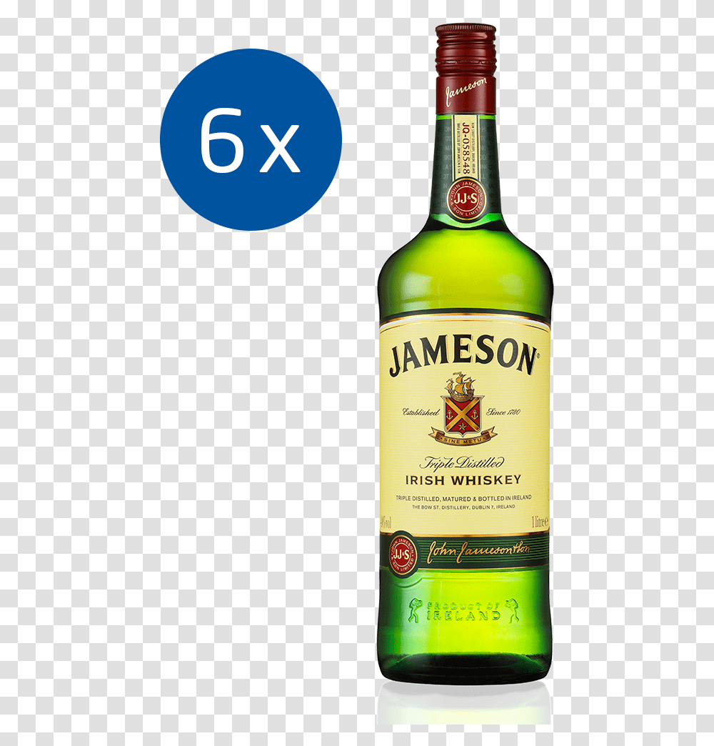 Jameson Irish Whiskey Distilled Beverage Scotch Whisky Jameson Whiskey, Liquor, Alcohol, Drink, Beer Transparent Png