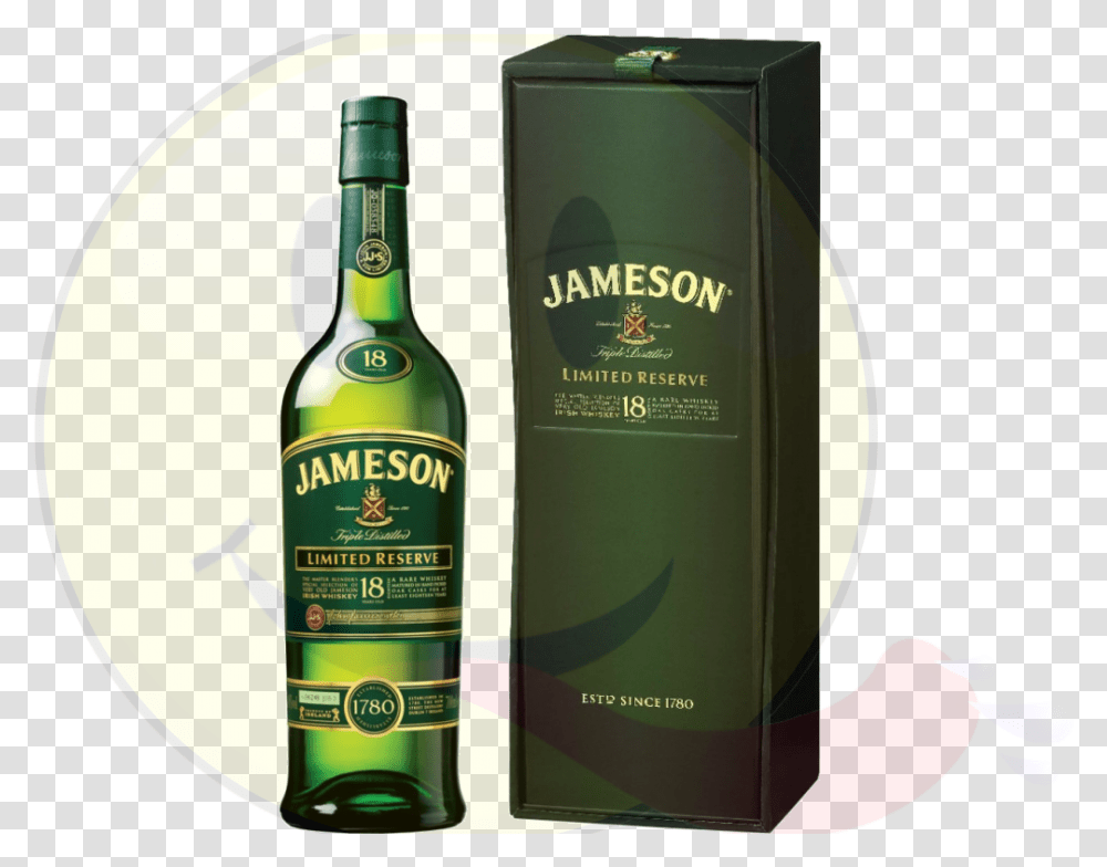 Jameson Special Reserve 18 Year Jameson Irish Whiskey, Liquor, Alcohol, Beverage, Drink Transparent Png