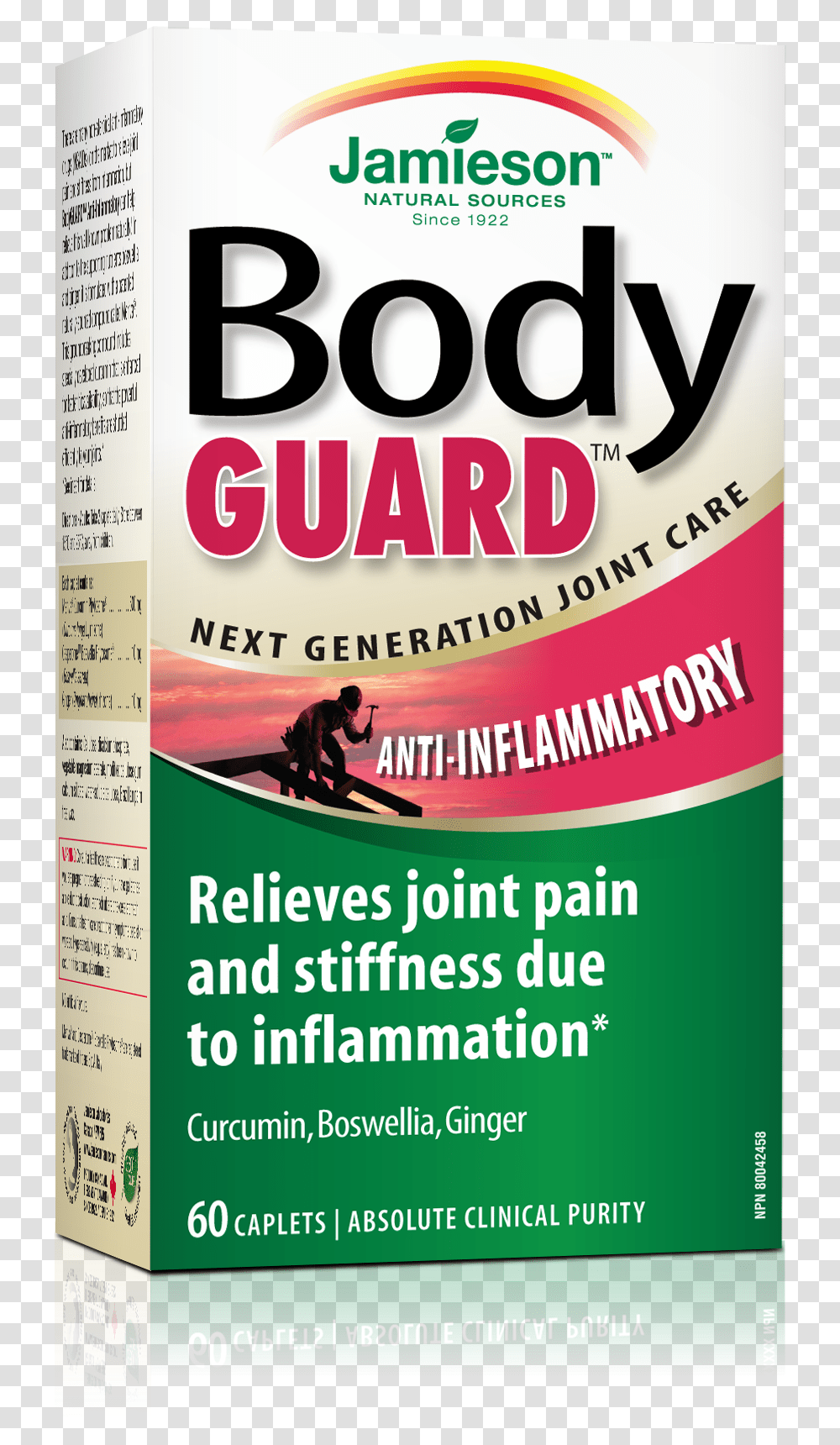 Jamieson Bodyguard Anti Inflammatory 60 Caplets Jamieson Bodyguard Anti Inflammatory, Advertisement, Poster, Flyer, Paper Transparent Png