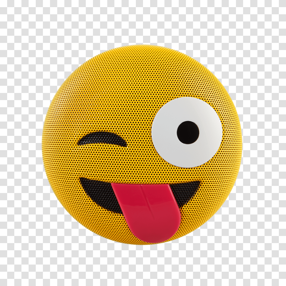 Jamoji Winking Tongue Out Bluetooth Emoji, Angry Birds, Pac Man, Pillow, Cushion Transparent Png