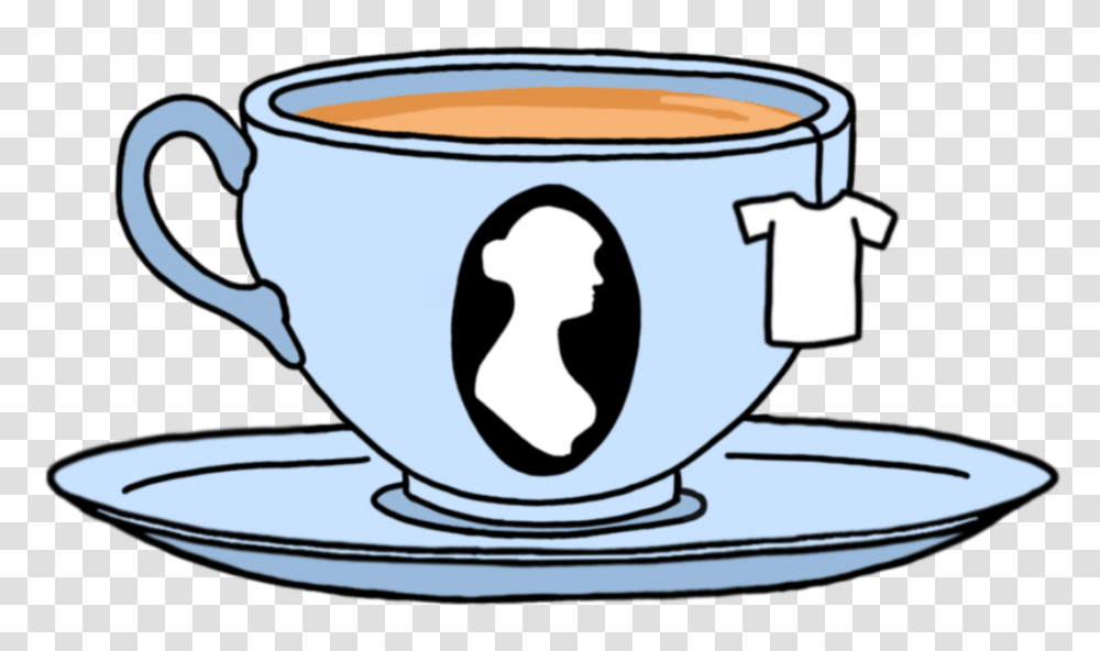 Jane Austen Tees Logo Ladies Boyfriend T Shirt, Coffee Cup, Saucer, Pottery Transparent Png