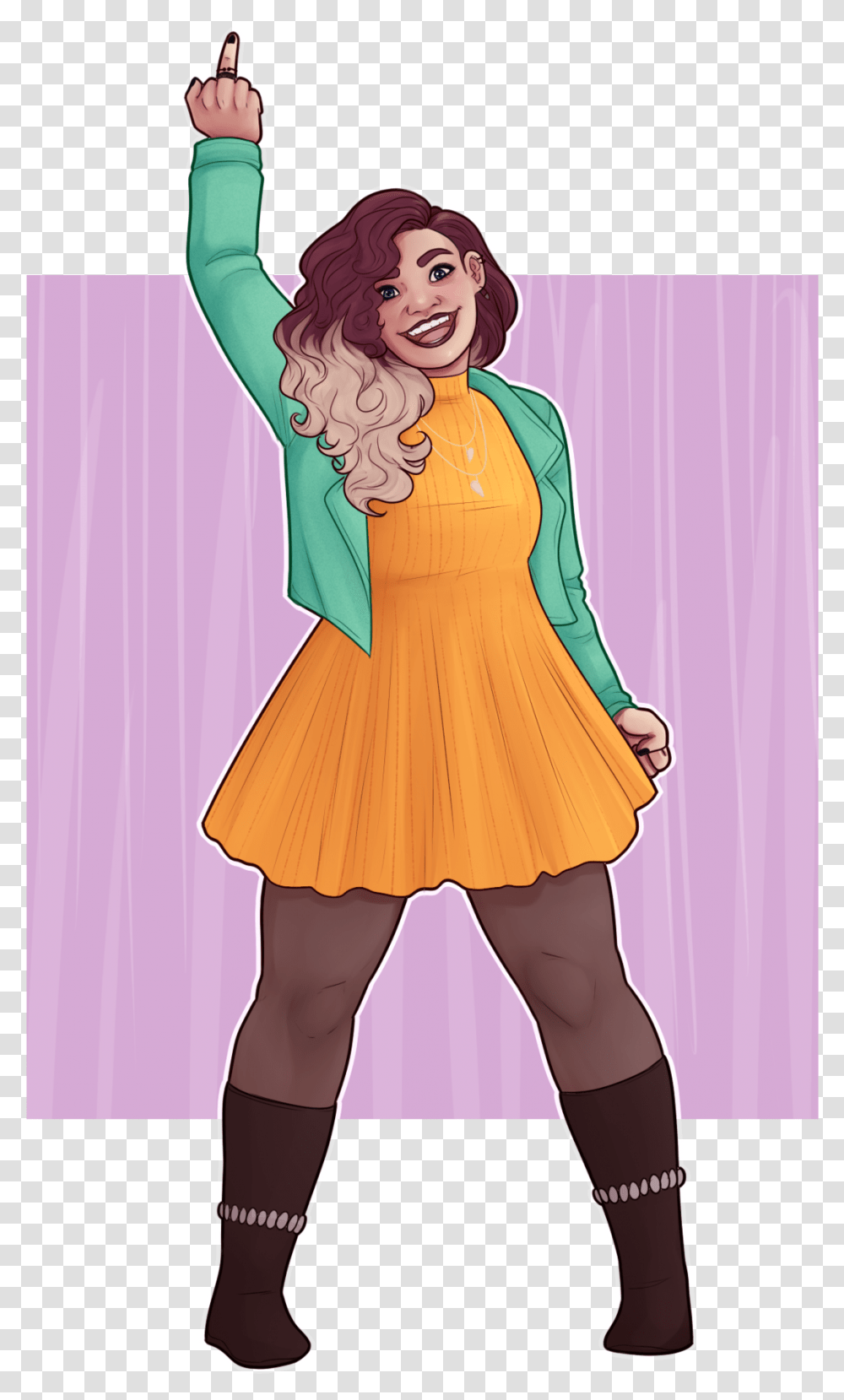 Janis Mean Girls Musical Fanart, Person, Female, Dress Transparent Png