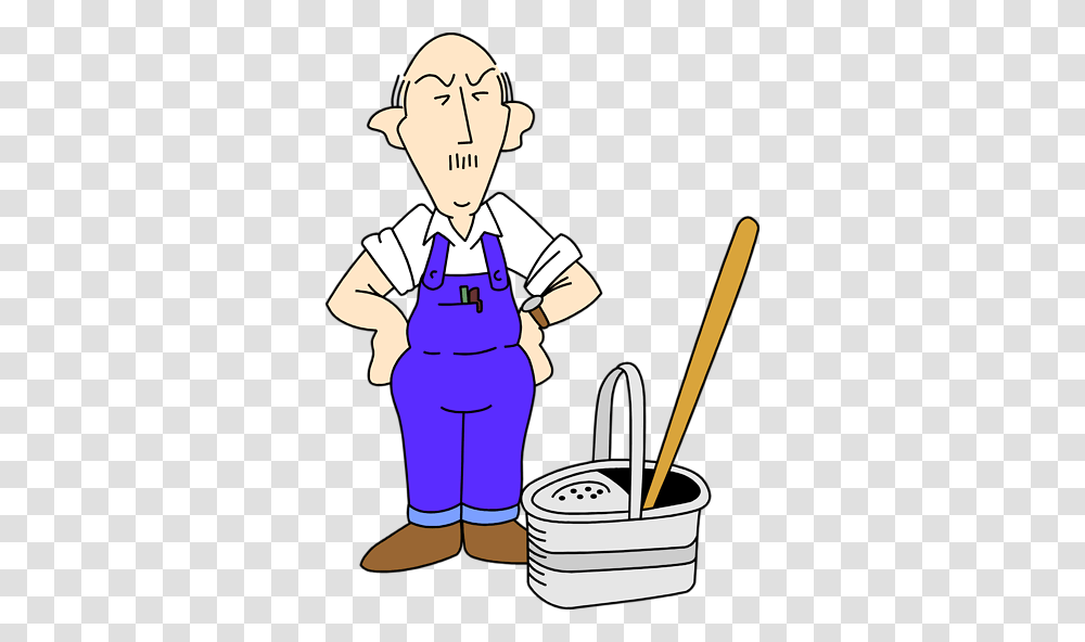 Janitor Clip Art, Person, Human, Washing, Cleaning Transparent Png