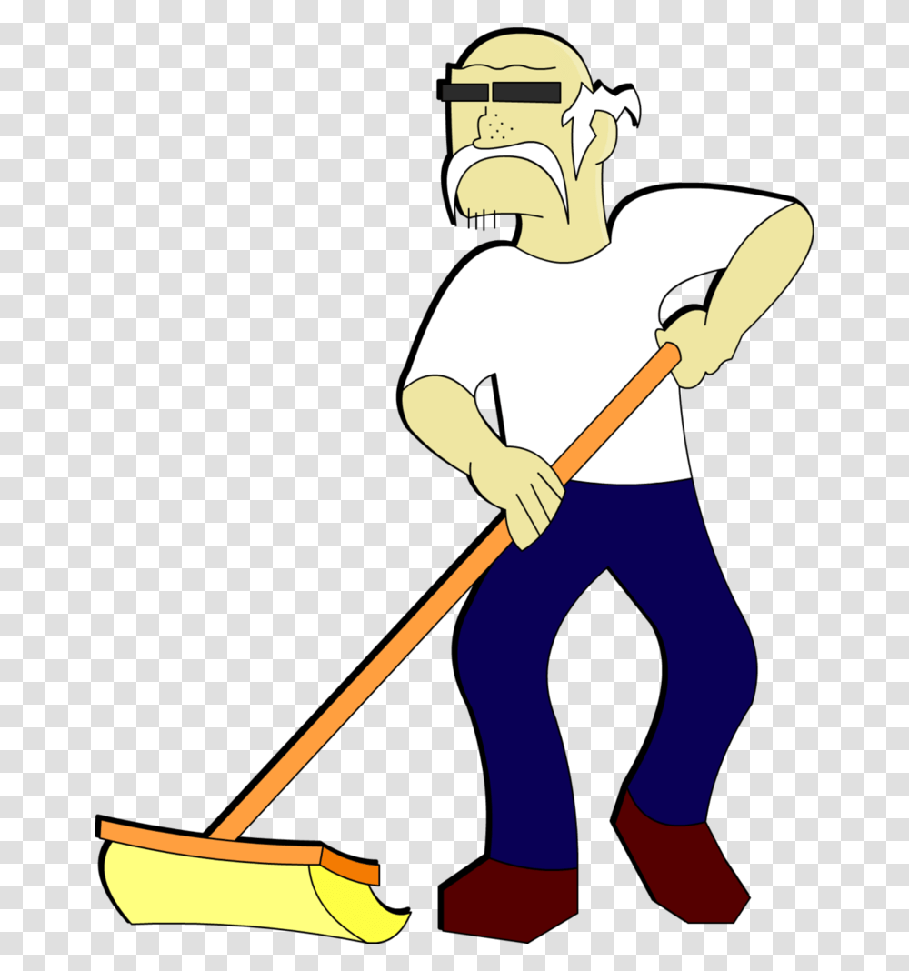 Janitor Cliparts, Person, Human, Cleaning, Broom Transparent Png